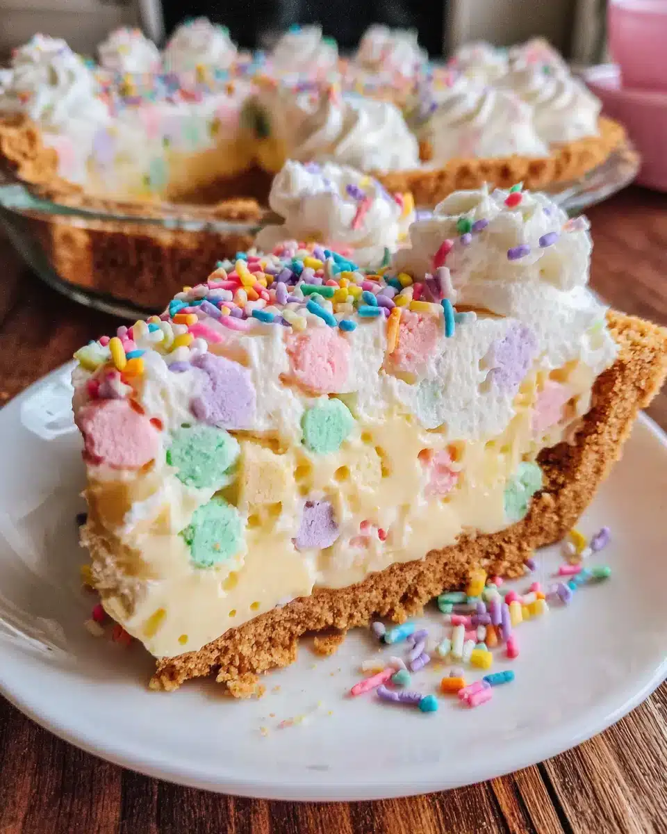 Delicious no bake Easter treats with creamy filling and colorful sprinkles