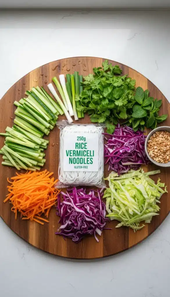 Ingredients for Spring Roll Salad