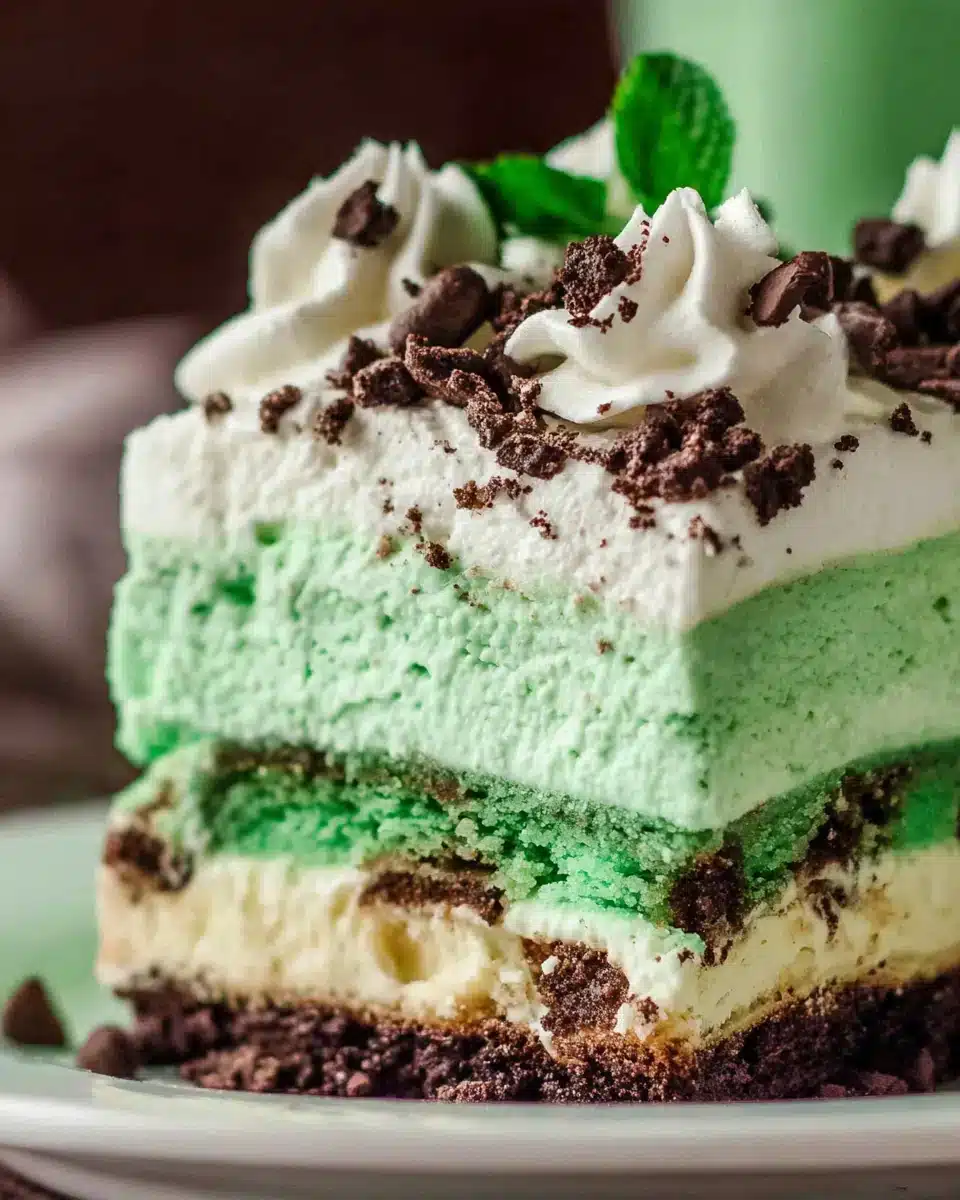 A taste of nostalgia the story behind Shamrock Shake dessert lasagna.