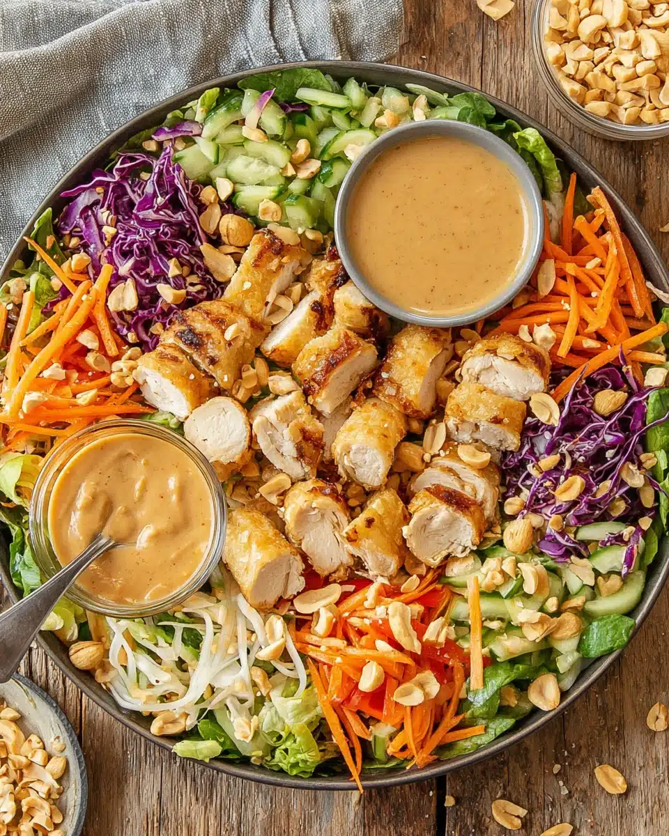 Easy Chicken Spring Roll Salad That Will Delight You