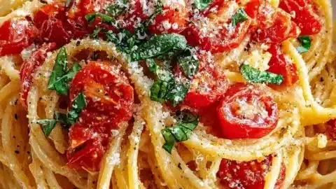 Creamy Fresh Tomato Garlic Pasta