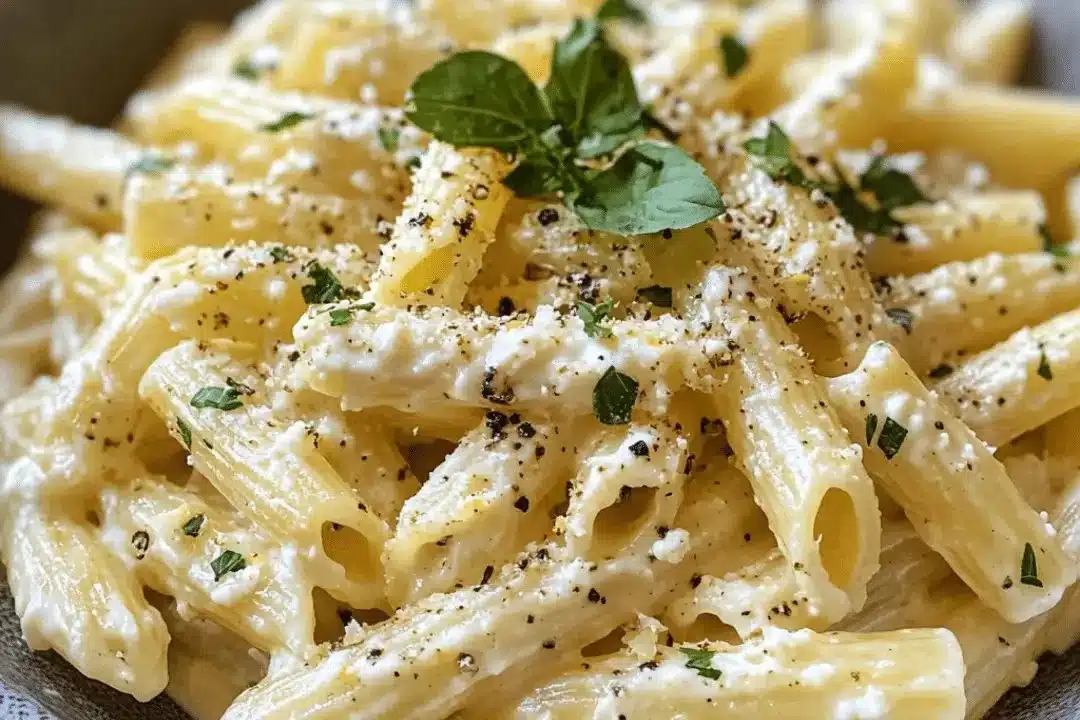 Creamy Lemon Feta Pasta Recipe