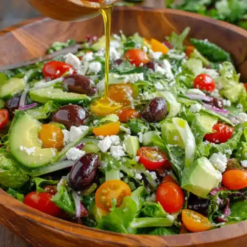 Enjoy this easy spring mix salad bursting with fresh flavors.