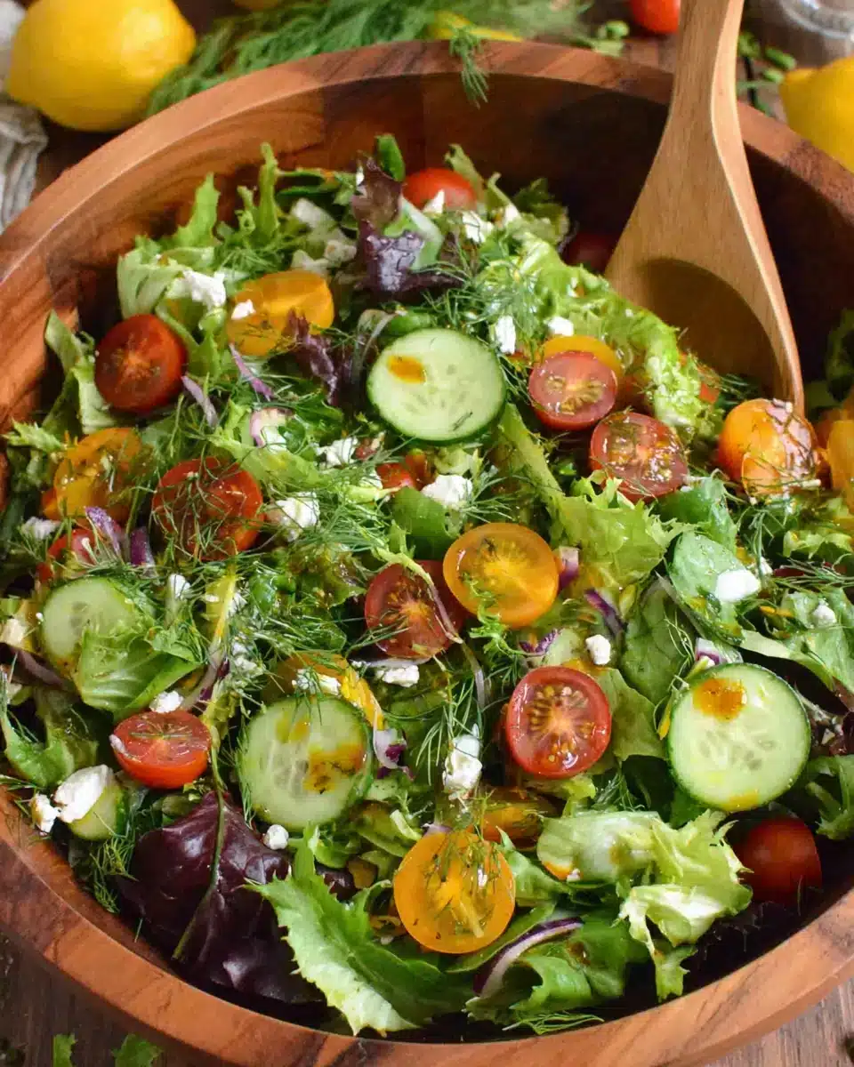 Delicious easy spring mix salad bursting with fresh flavors and colors.