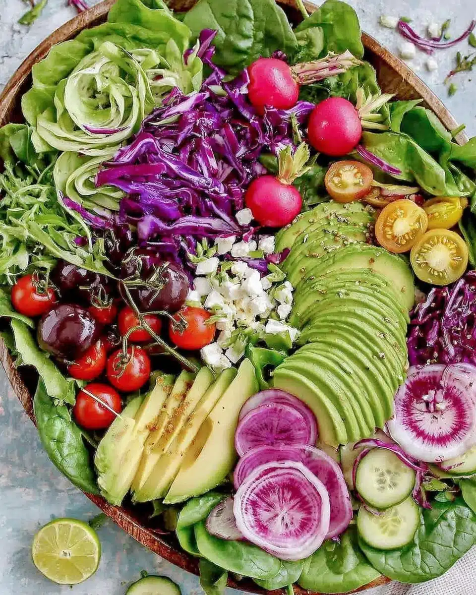 Everything spring green salad bursting with freshness and vibrant flavors