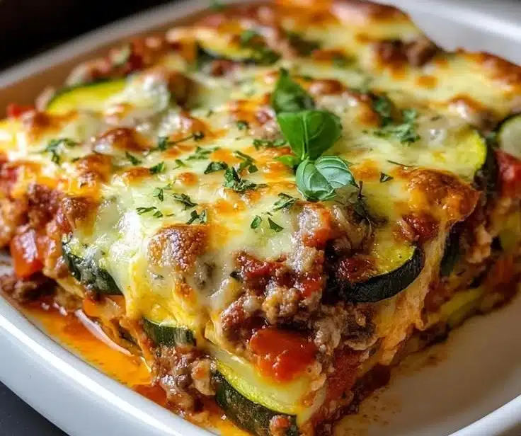 Guilt-Free Zucchini Pizza Casserole