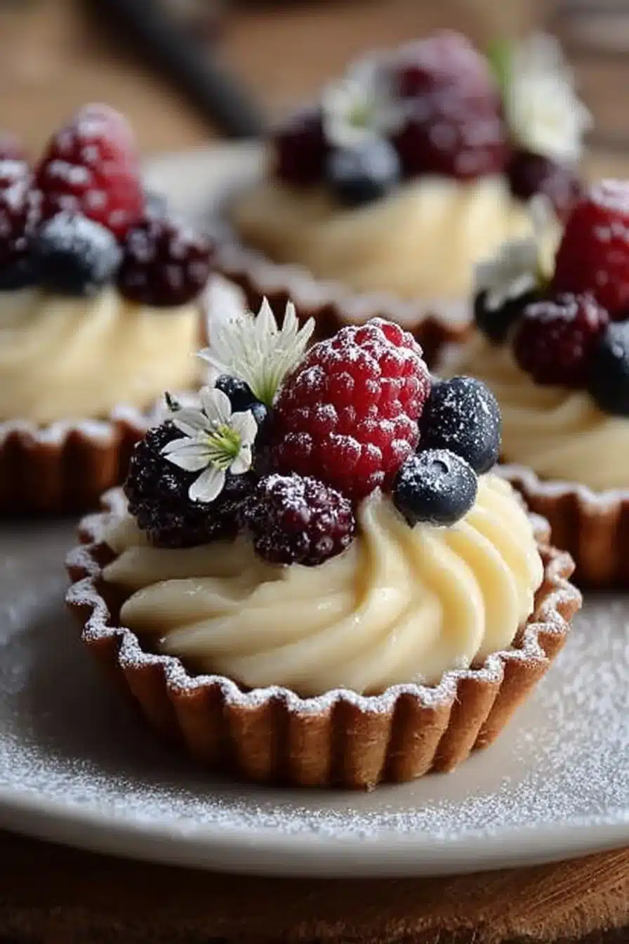 Indulgent Elegant White Chocolate Mousse Tartlets to Impress
