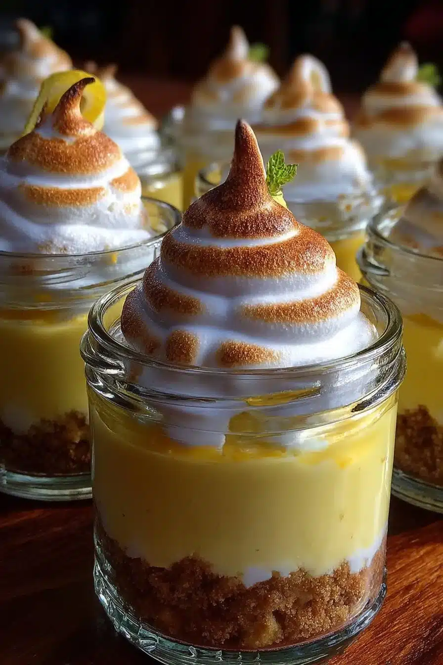 Lemon Meringue Cheesecake Jars