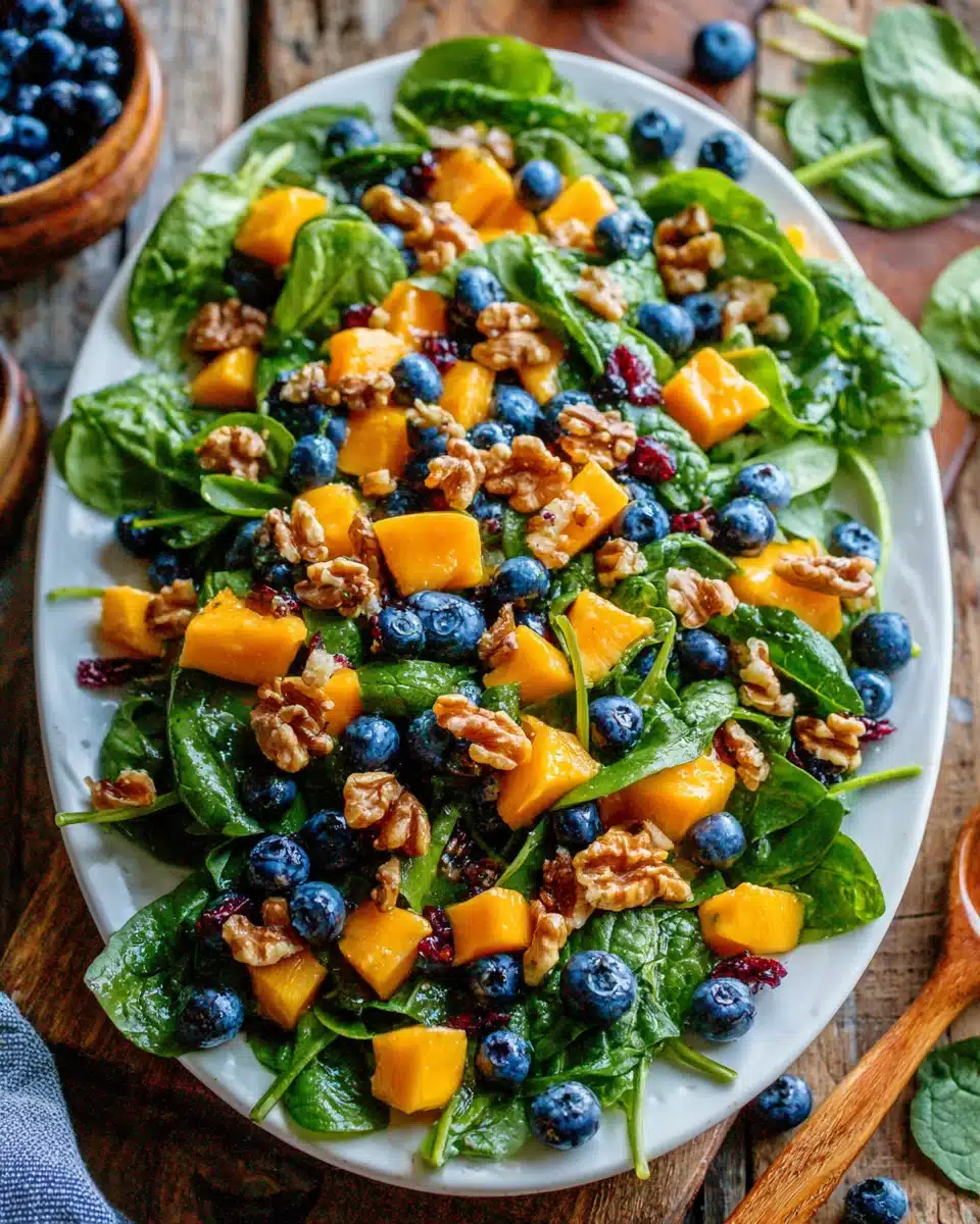 Mango Spinach Blueberry Salad: A Refreshing Delight