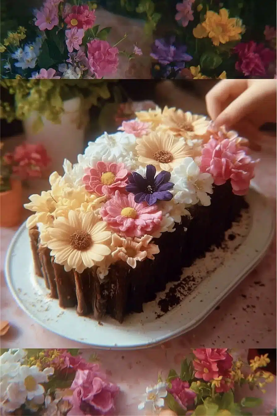 Mother's Day Garden Flower Cake