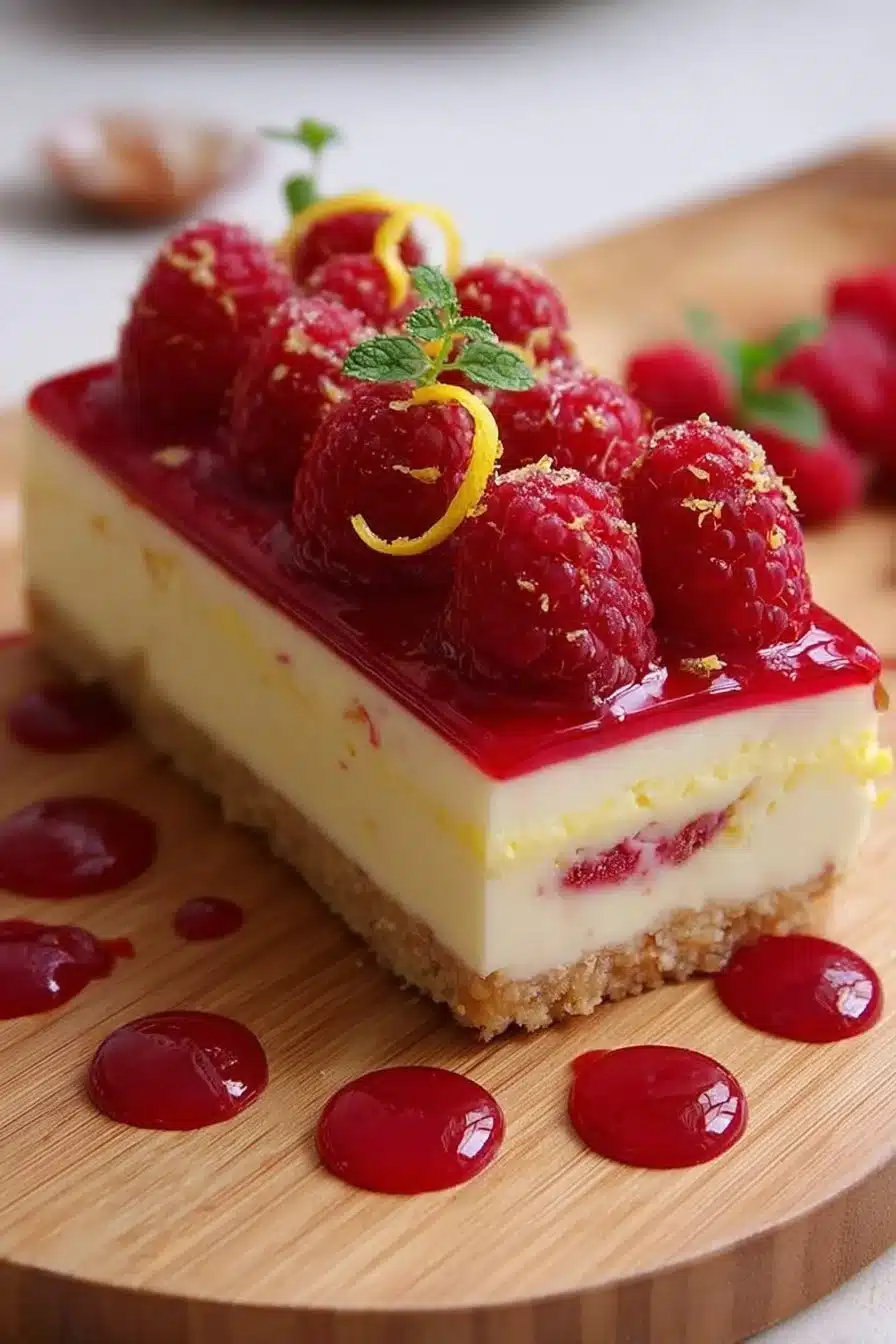 Raspberry Lemon Cheesecake