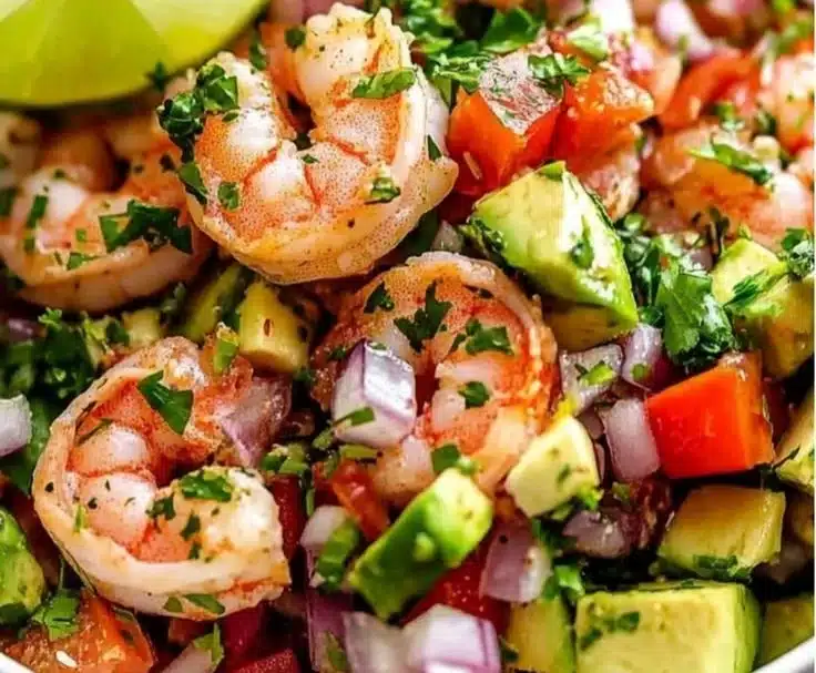 Refreshing Lime Shrimp Avocado Salad