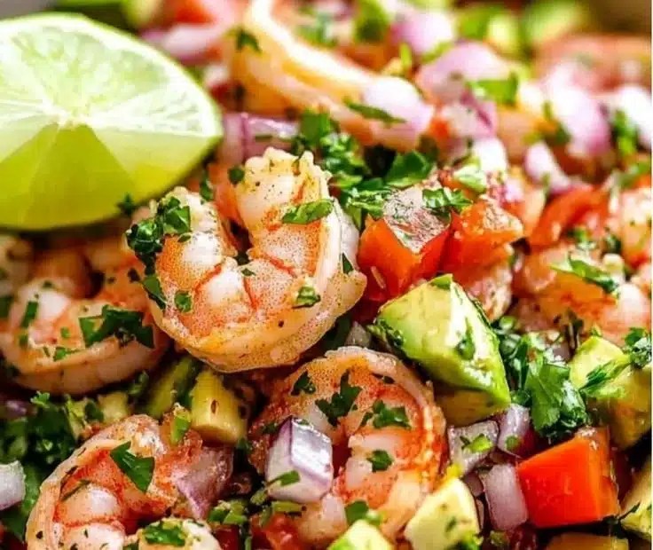 Refreshing Lime Shrimp Avocado Salad