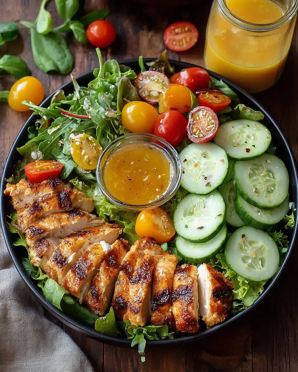 Easy Spring Salad with Grilled Chicken That’s Refreshing