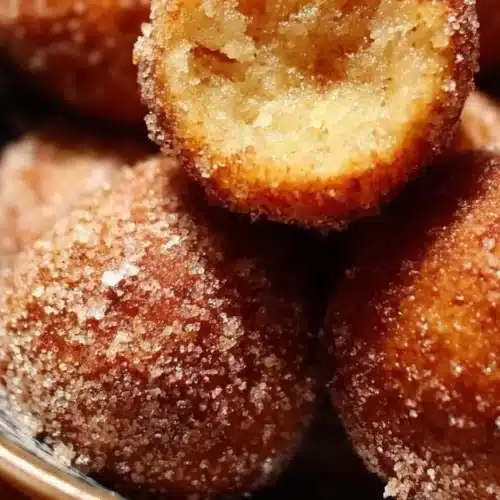 Delicious 2-ingredient banana donut holes on a plate