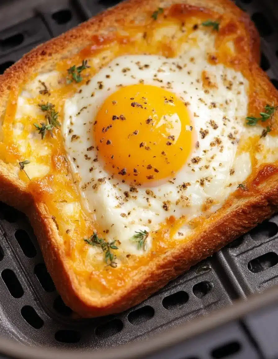 Air Fryer Egg and Cheese Toast