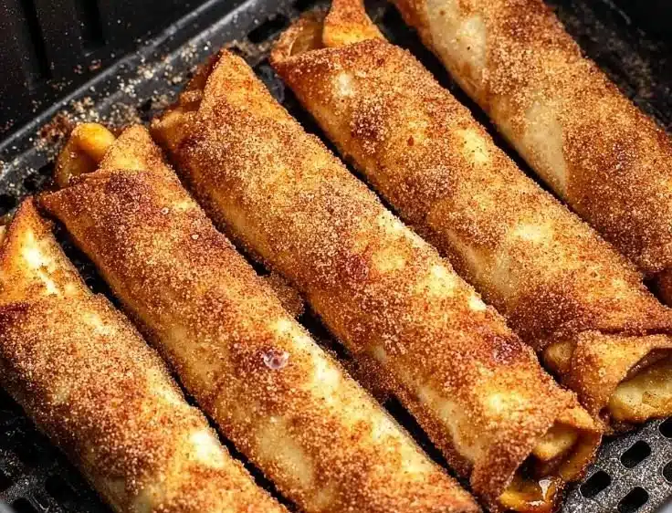 Crispy Air Fryer Apple Pie Taquitos