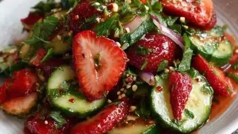 Cucumber Strawberry Salad