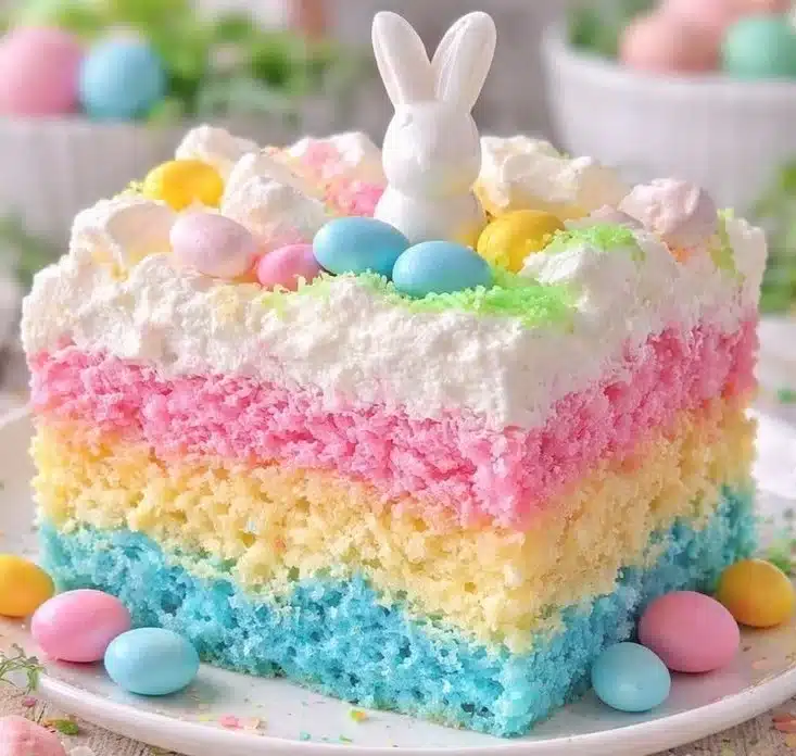 Easter Bunny Poke Cake