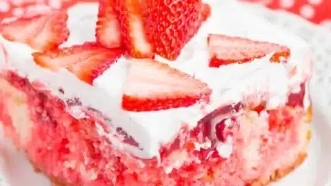 Easy Strawberry Poke Cake