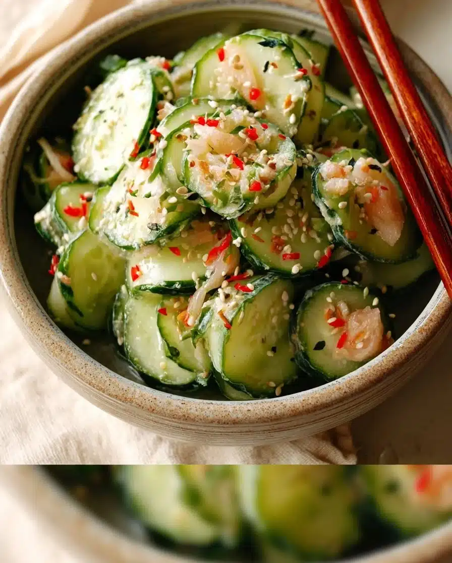 Flavorful California Roll Cucumber Salad