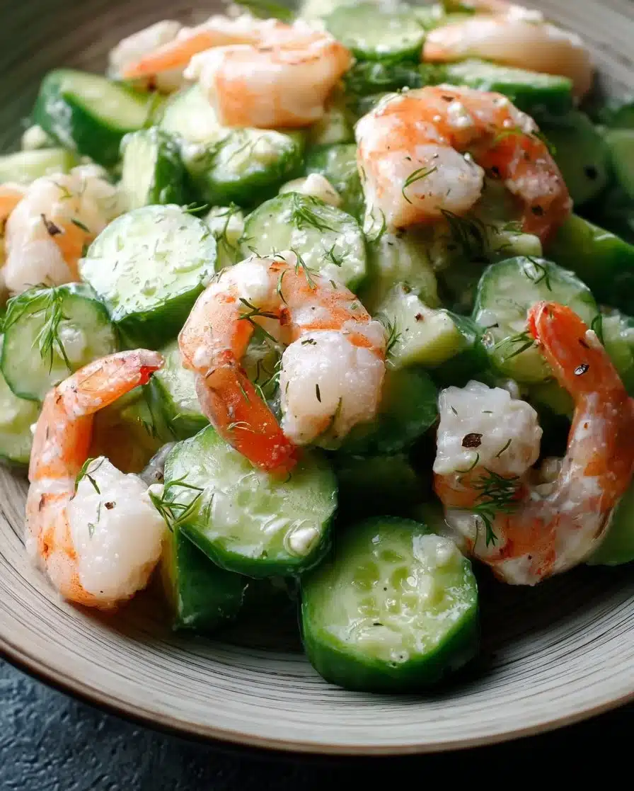 Healthy Cucumber Shrimp Salad