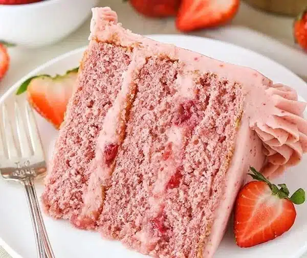Homemade Strawberry Cake