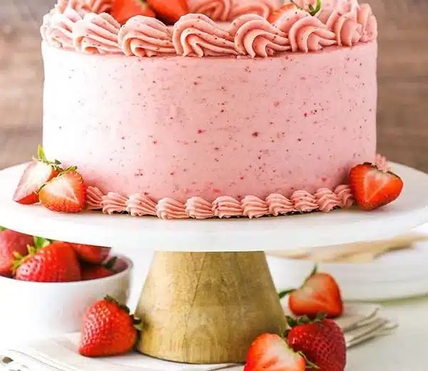 Homemade Strawberry Cake