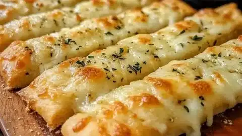 Irresistible Sourdough Cheesy Breadsticks