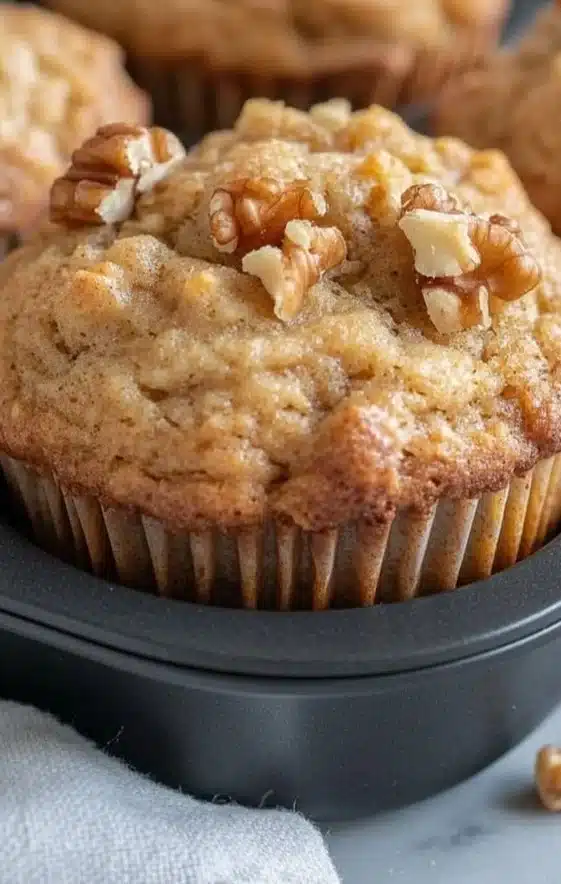 Irresistible Sourdough Discard Banana Muffins