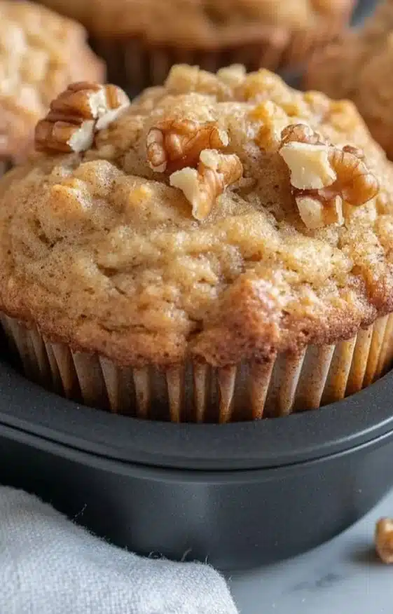 Irresistible Sourdough Discard Banana Muffins