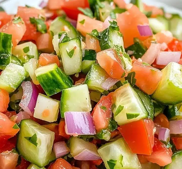 Quick Italian Cucumber Salad