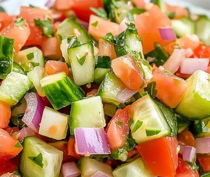 Quick Italian Cucumber Salad