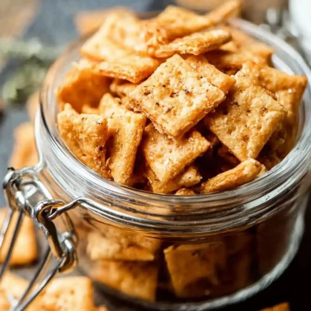 Sourdough Cheese Crackers