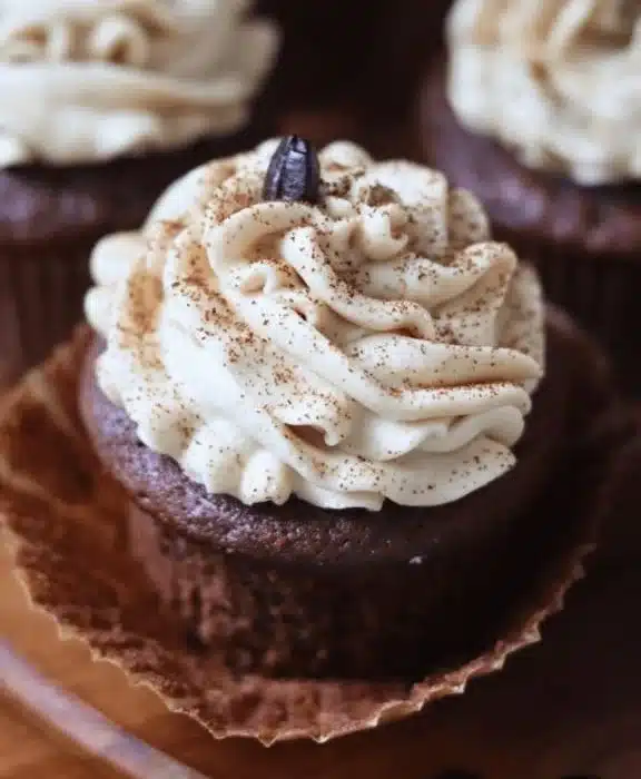 Sourdough Chocolate Espresso Cupcakes & Espresso Buttercream