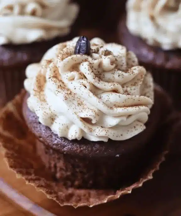 Sourdough Chocolate Espresso Cupcakes & Espresso Buttercream