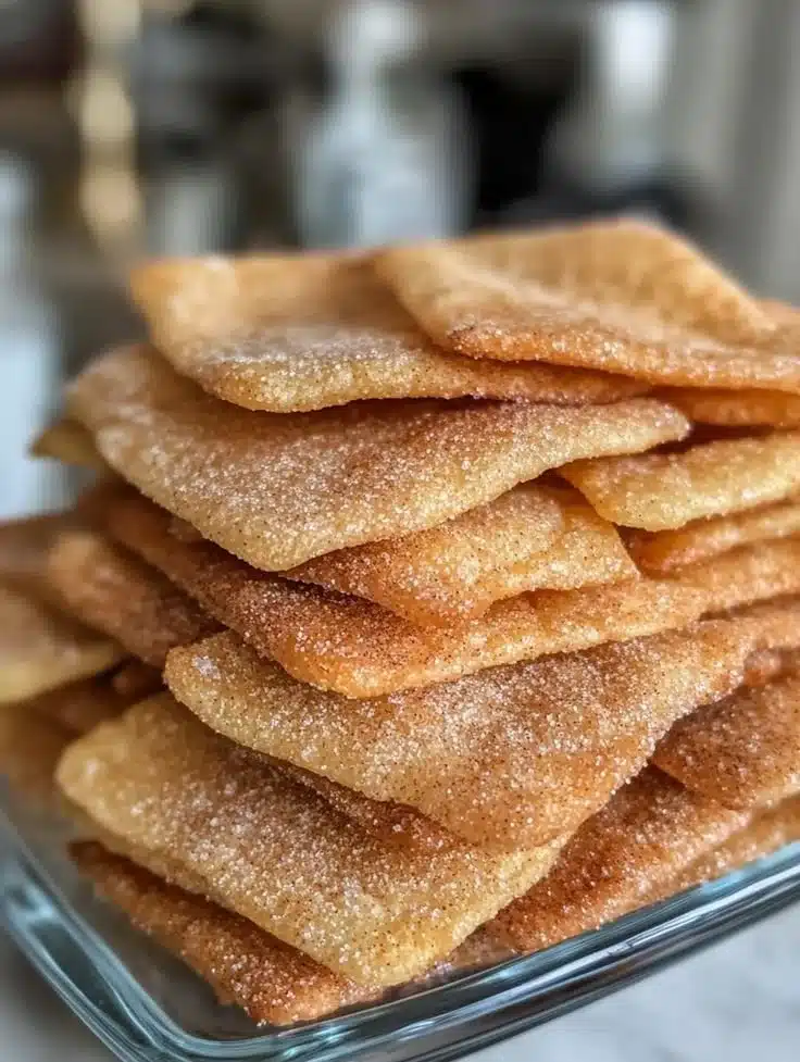 Sourdough Discard Cinnamon Sugar Crisps
