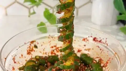 Spiral Cucumber Salad: Korean-Inspired Recipe
