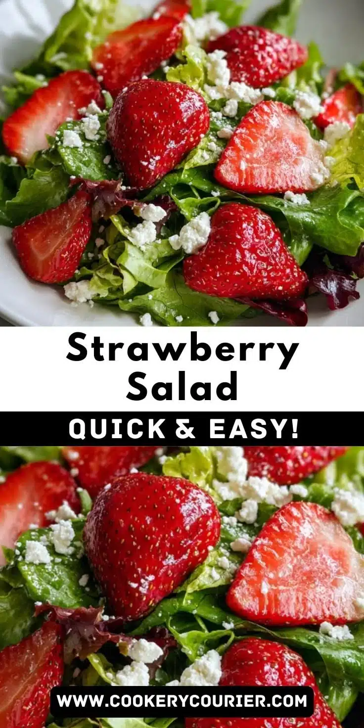 Spring Mix Salad with Strawberries and Goat Cheese