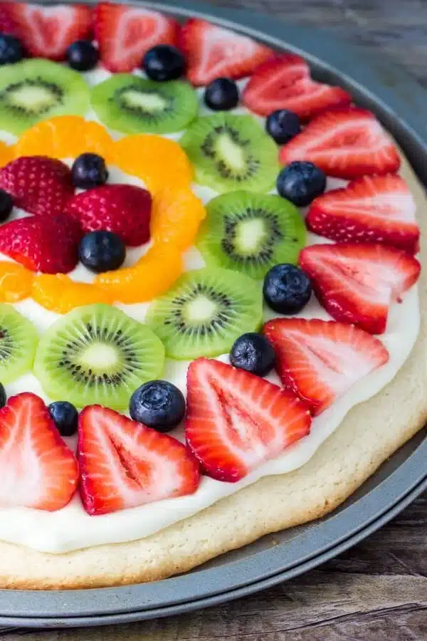 Sugar Cookie Fruit Pizza
