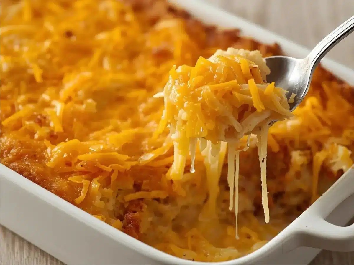The Best Ever Cheesy Hashbrown Casserole Recipe