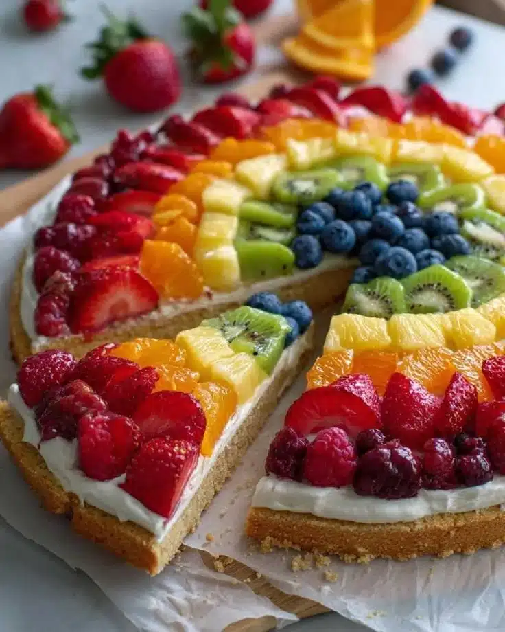 Ultimate Rainbow Fruit Pizza