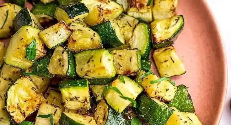 Air Fryer Roasted Zucchini