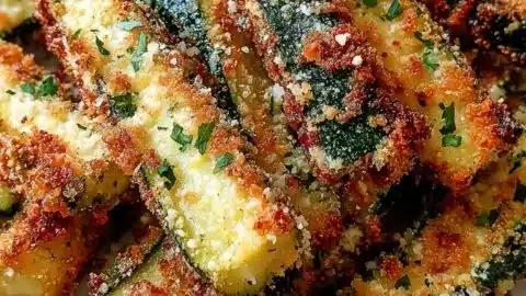 Crispy Air Fryer Garlic Parmesan Zucchini Fries