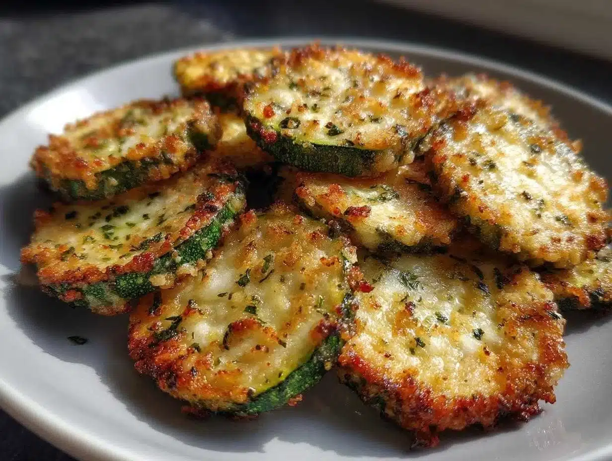 Crispy Air Fryer Zucchini with Parmesan in 15 Minutes