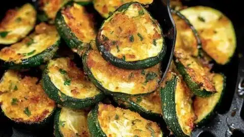 Crispy Garlic Parm Air Fryer Zucchini